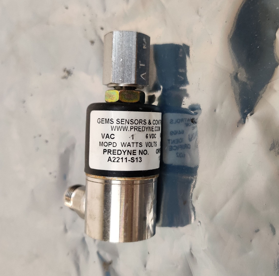 Thermo 00110-10708 Solenoid Valve 1W 6VDC 1/32 Orifice Gems Sensor A2211-S13