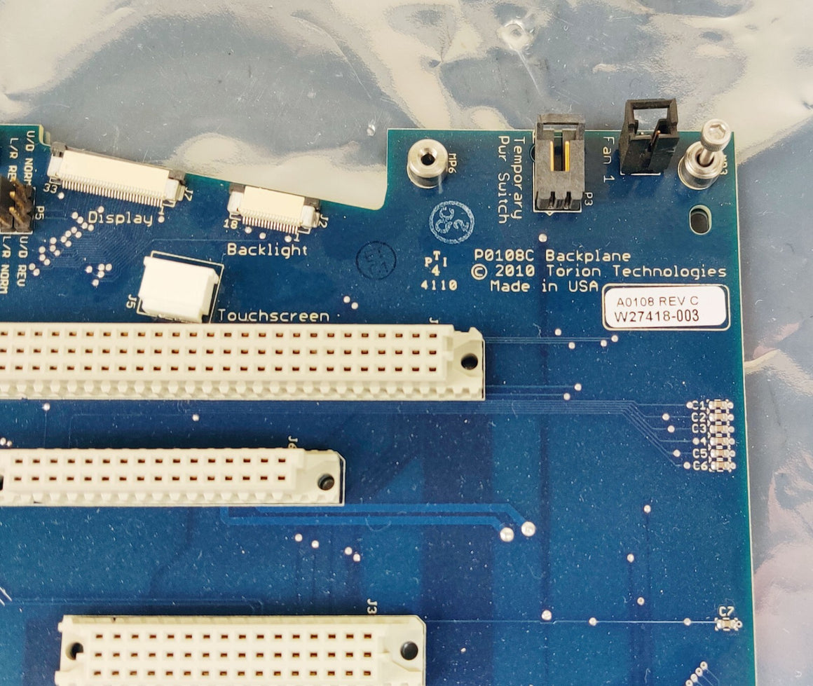 Perkinelmer P0108C Backplane PCB Board for Torion T-9 Portable GC/MS