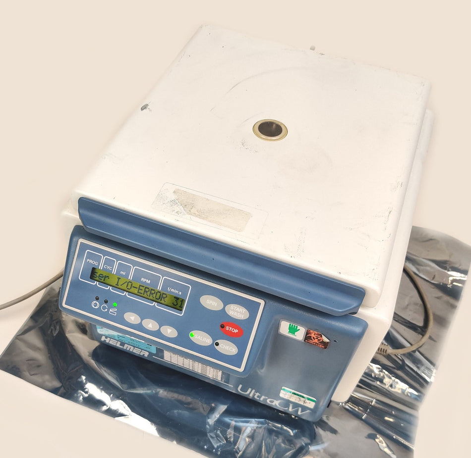 Helmer Ultra CW Automatic Cell Washer Centrifuge 3500RPM 250Nm. I/O Error 31