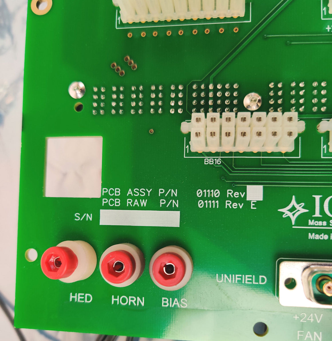 PerkinElmer Qsight LC/MS BackPlane Board 01110 01111 rev E