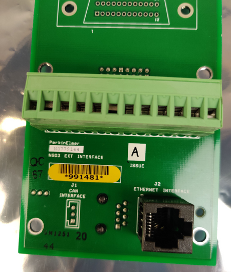 PerkinElmer Optima ICP OES N0779144 External Customer Interface PCB W/O IEEE