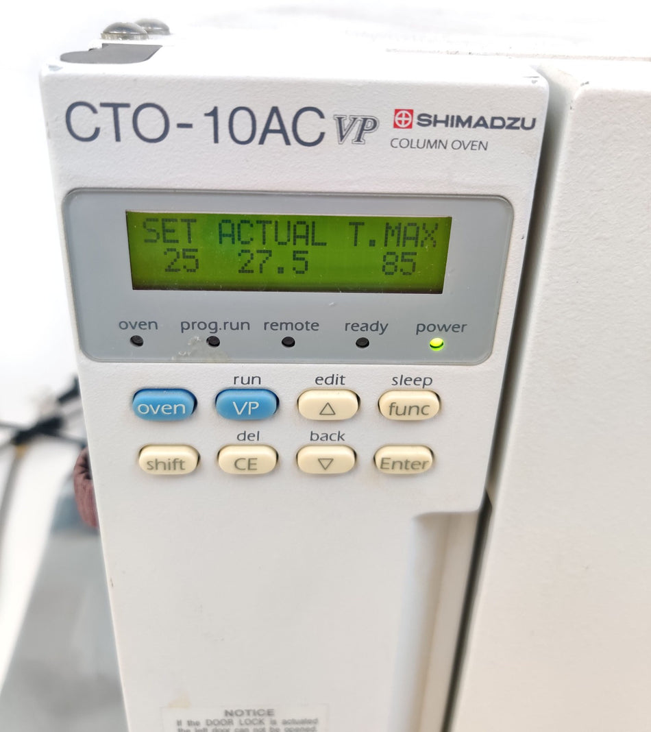 Shimadzu CTO-10AC vp Column Oven HPLC Liquid Chromatography System. Working