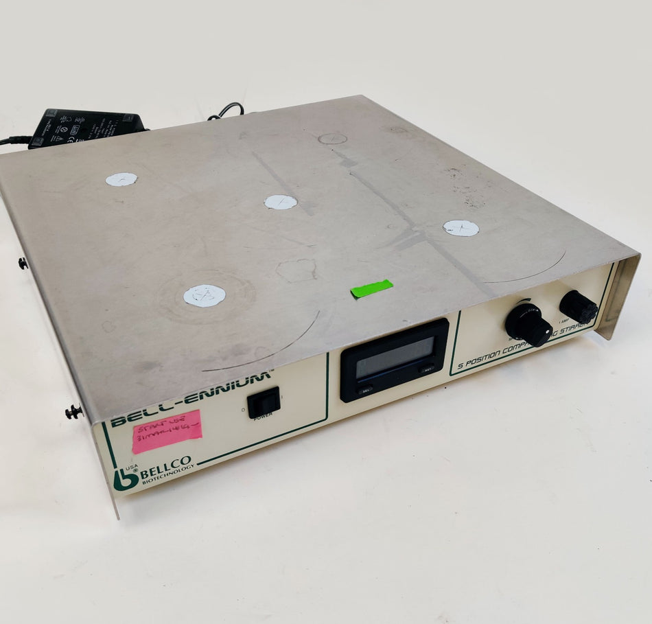 Bellco 7785-D5000 Bell-Ennium 5 Position Digital Magnetic Stirrer & Power Supply