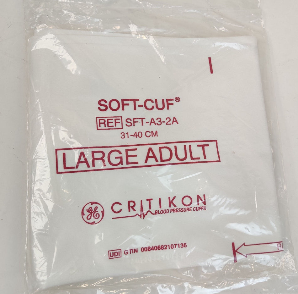 Critikon SFT-A3-2A SOFT-CUF Large Adult Blood Pressure Cuff 31-40cm 38pcs NEW