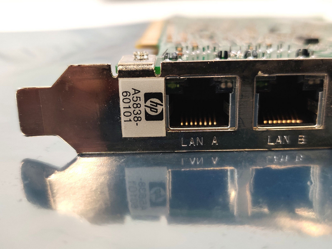 HP A5838-60101 A5838A PCI 2-Port LAN Adapter for HP 9000 rp3410, rp3440 Servers