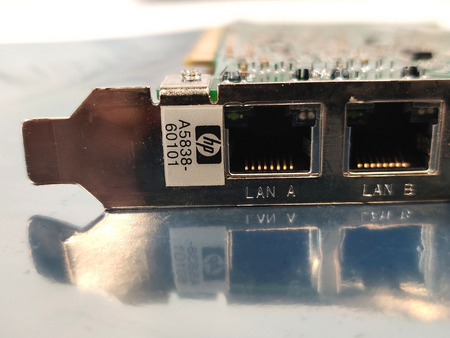HP A5838-60101 A5838A PCI 2-Port LAN Adapter for HP 9000 rp3410, rp3440 Servers
