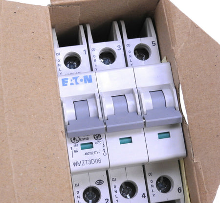 Eaton WMZT3D06 UL489 WMZT ,DIN Rail miniature circuit breaker,6 A,10 kAIC UL/CSA