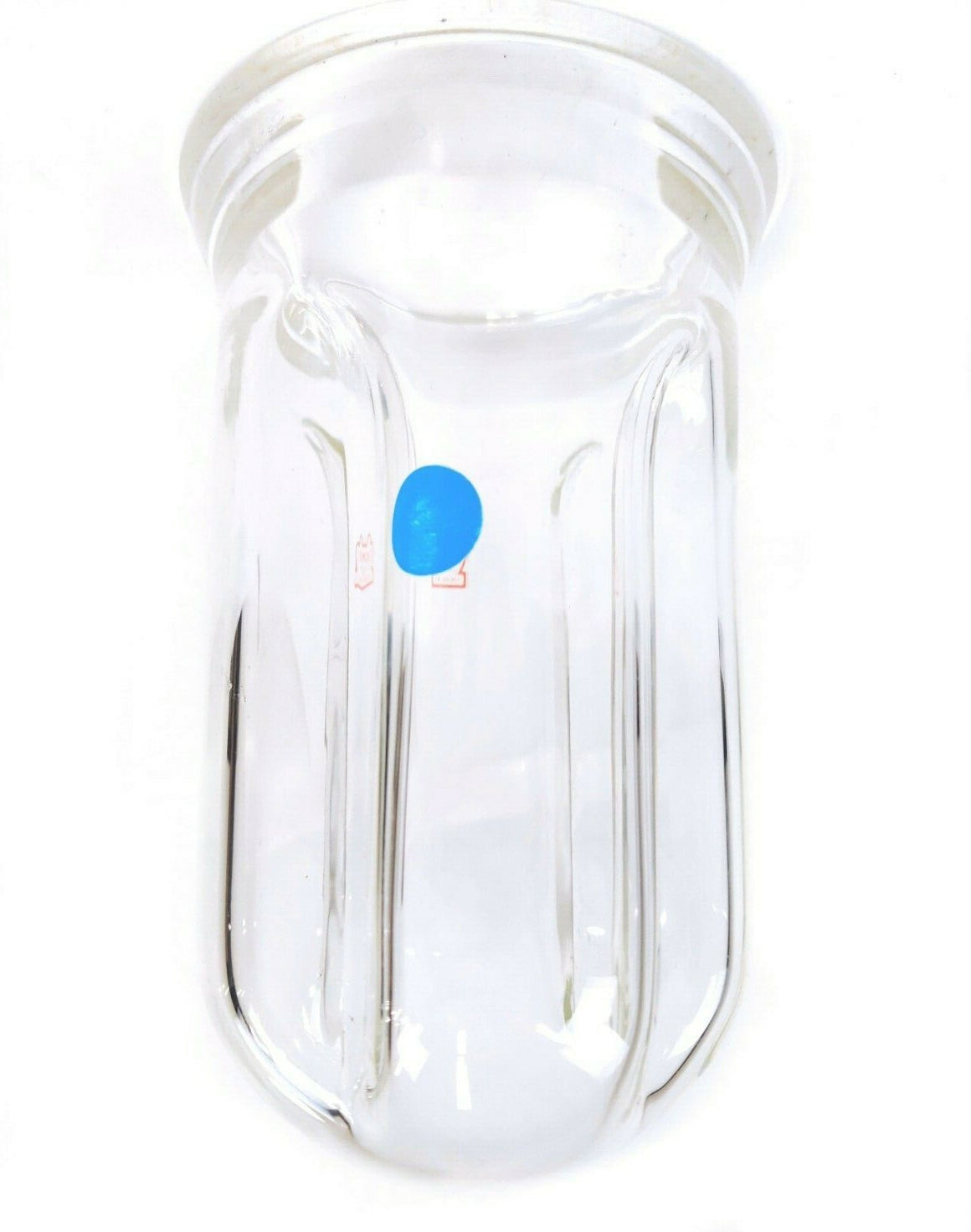 KONTES 500ml Cylindrical Reaction Vessel Flask with Indents, Conical Flange