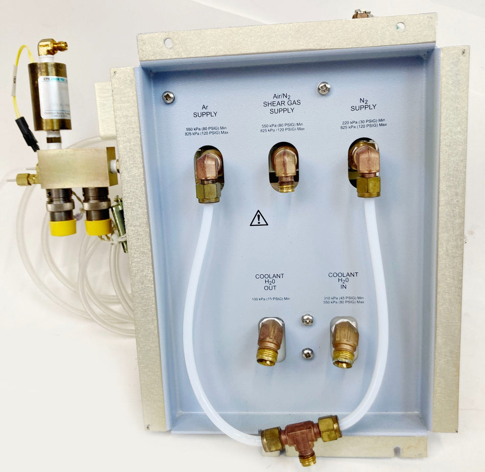 PerkinElmer Optima ICP N077-0305 Pneumatic Gas Manifold Ar, Air/N2, N2 Working