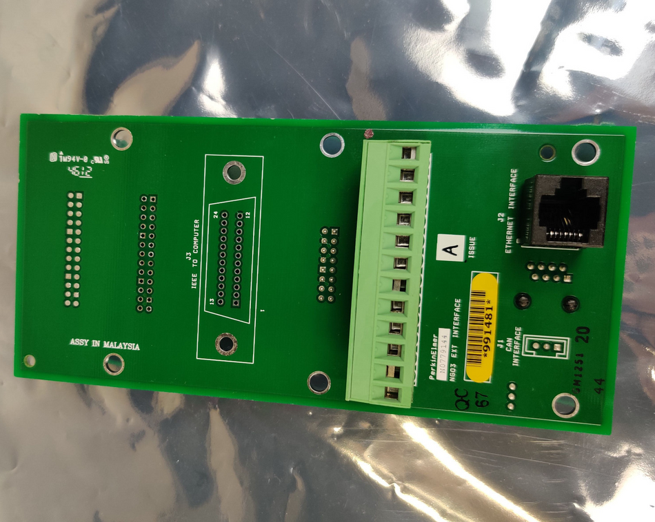 PerkinElmer Optima ICP OES N0779144 External Customer Interface PCB W/O IEEE