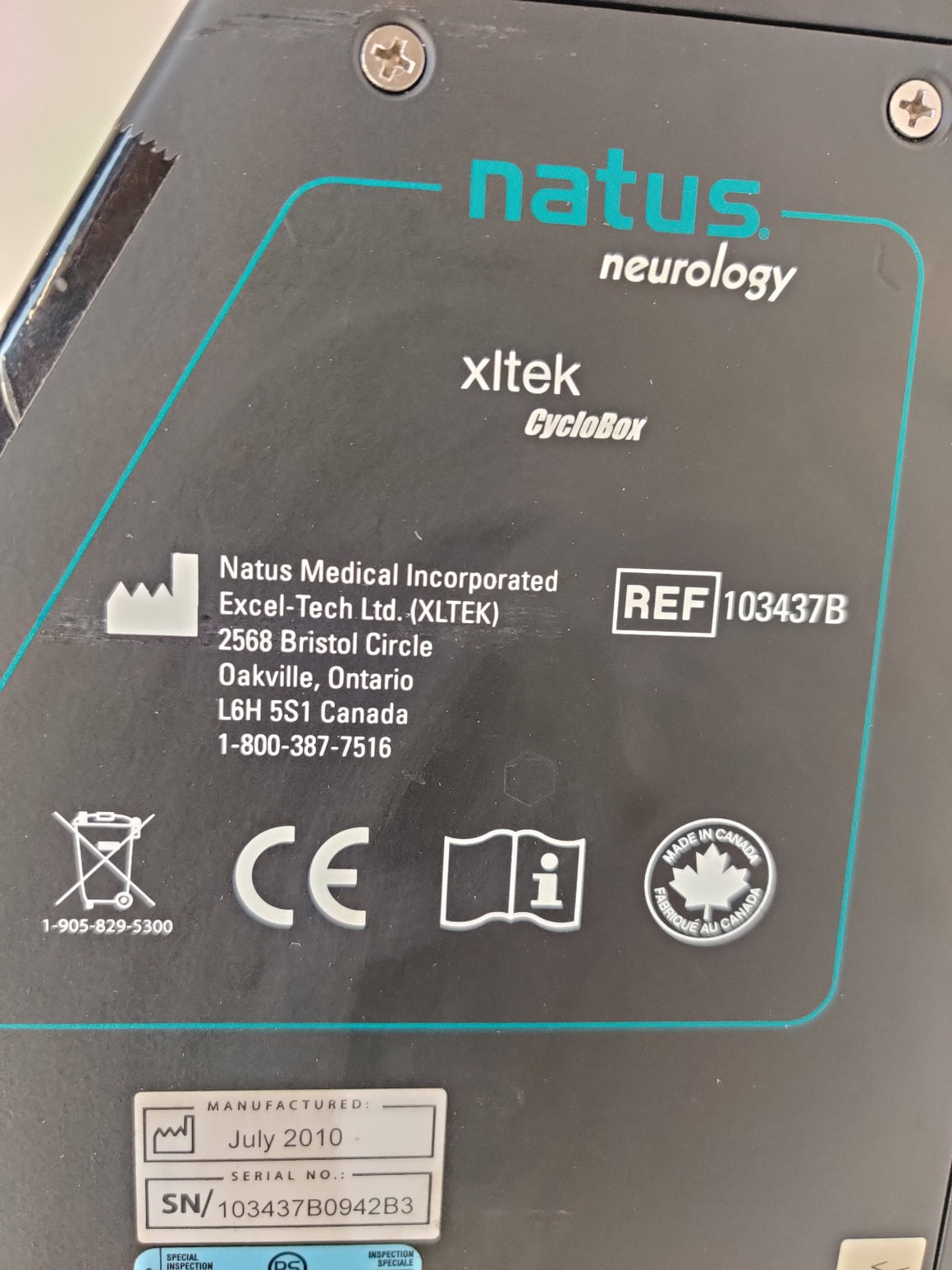 Natus Neurology Xltek Cyclo Box 103437B Tested