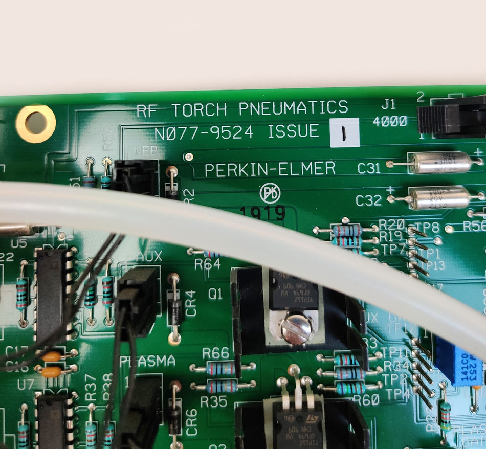 PerkinElmer RF Torch Pneumatics N077-9524 issue I w Flow Sensor SMC PFM510-N01-1