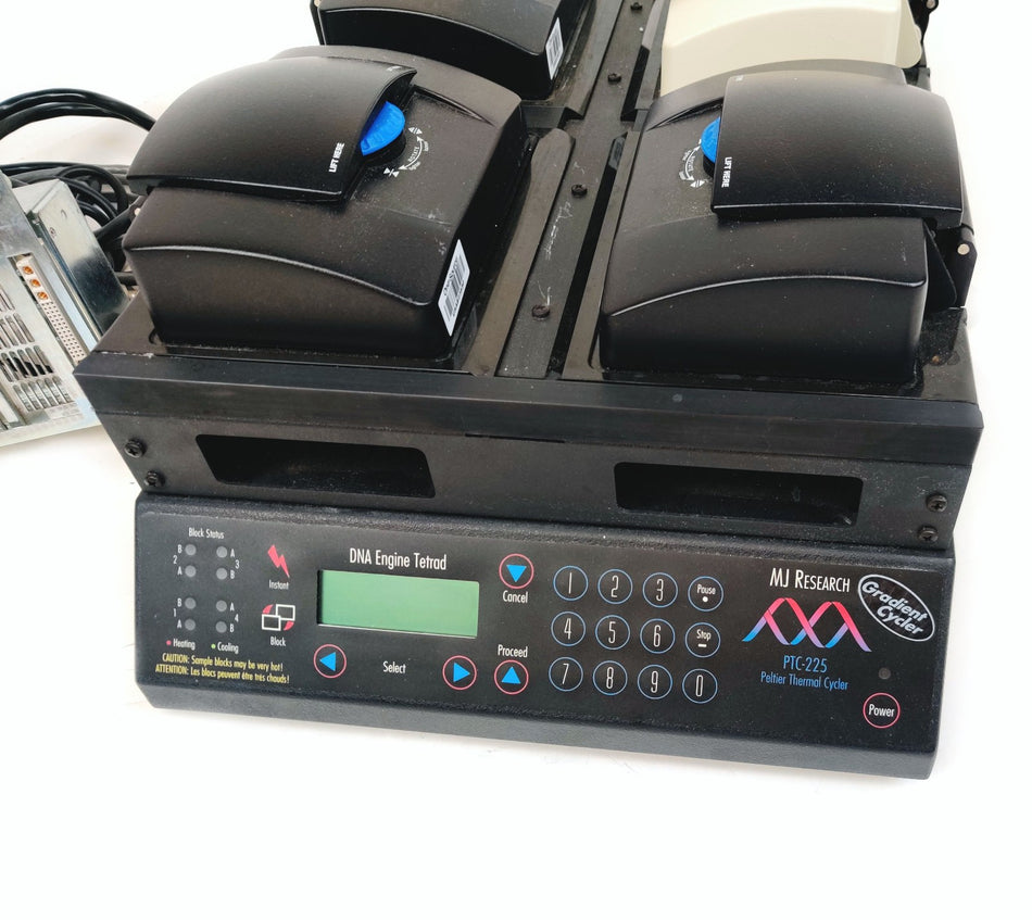 MJ Research PTC-225 Tetrad DNA Engine Thermal Cycler w 4x96 Well Reaction Blocks