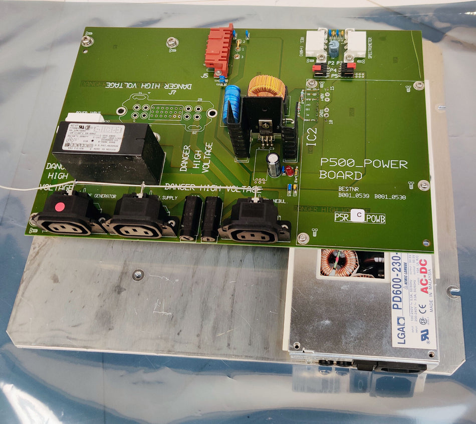 PerkinElmer Optima P500 Power Board B0010539 with Power Supply. Working