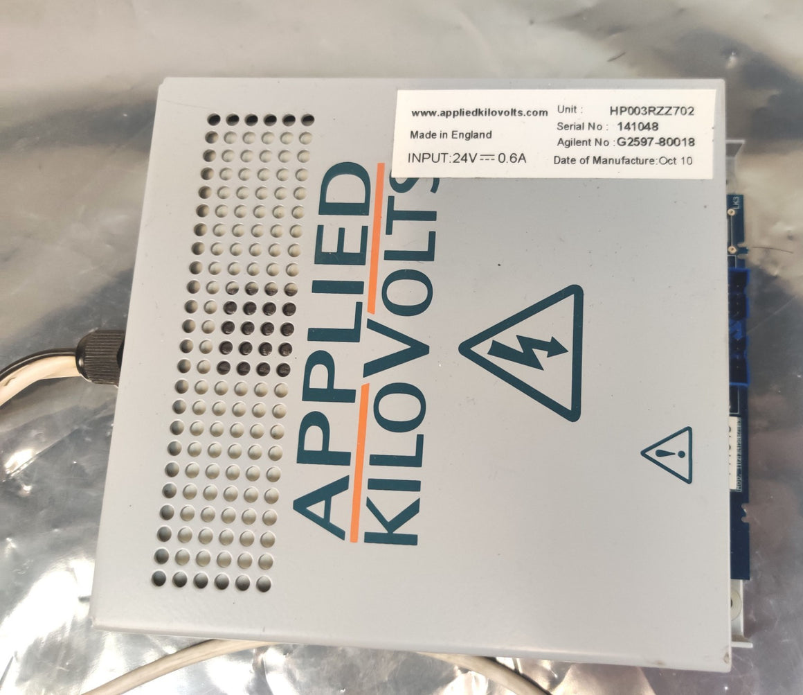 Applied Kilovolts HP003RZZ702 3kV Power Supply 24V 0.6A Agilent TOF 6200 Tested