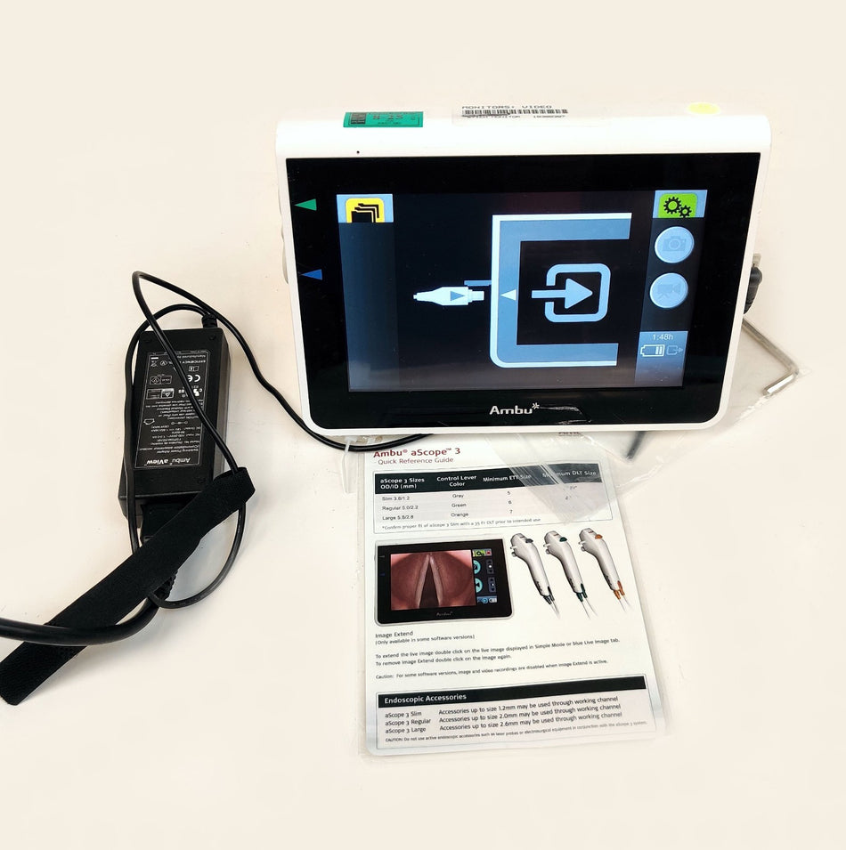 Ambu aView Portable Video Monitor 405002000 with Power Adapter Working