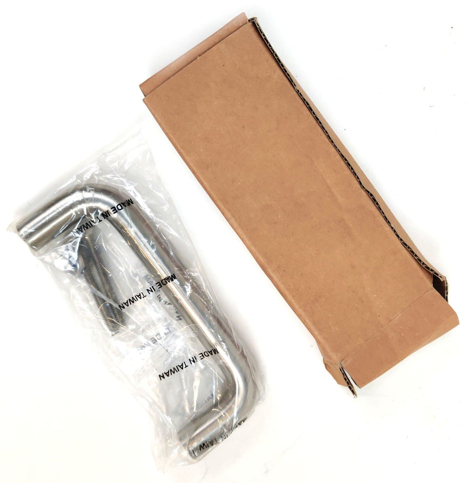 9Pcs Stainless Steel Drawer Handle Pull, Bent Bar 3/4" Dia. 6" center to center
