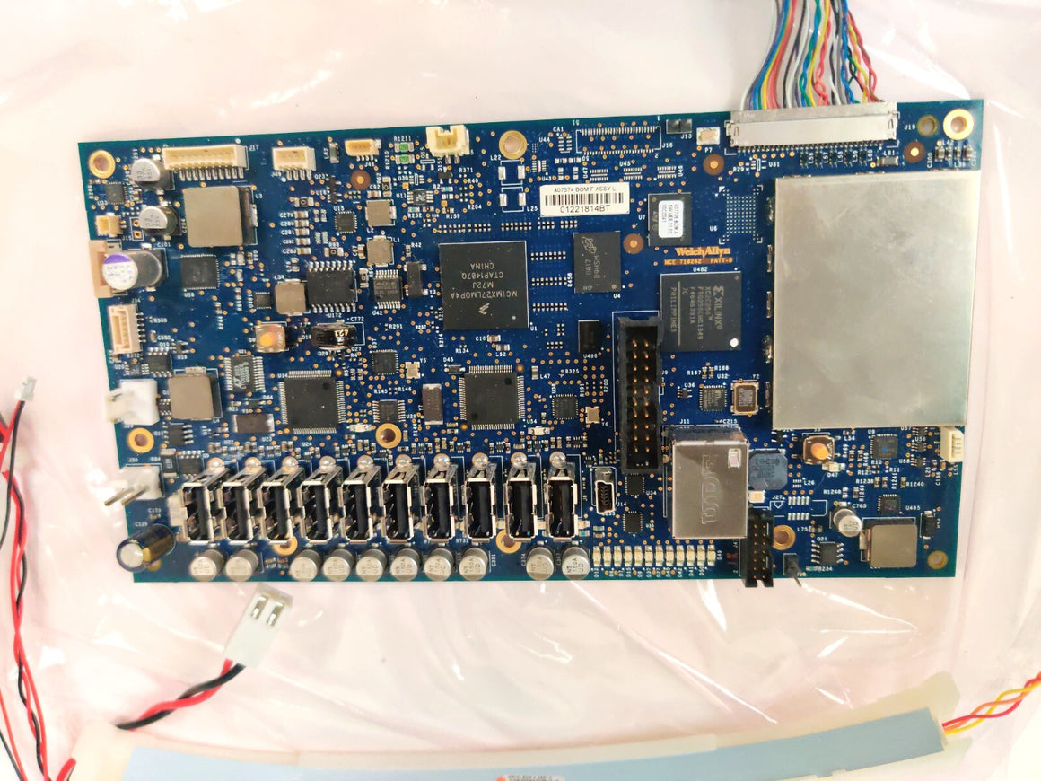 Welch Allyn 103352 PCBA Motherboard for Connex VSM 6000 68MXTW  w Cables