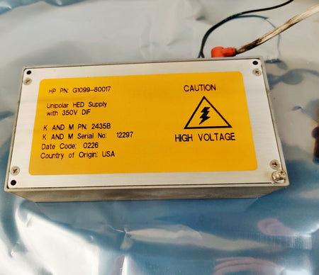 Agilent 5973 G1099-80017 -10kV Unipolar HED Power Supply w 350V DIF 2435B Tested