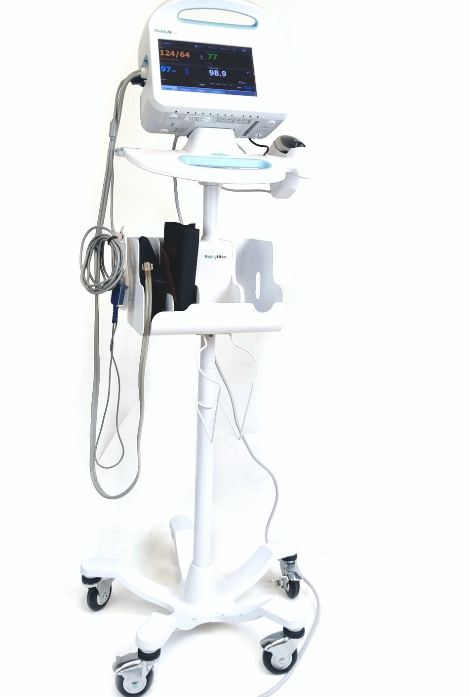 Welch Allyn Connex 6000 Vital Signs Monitor 68NXEX, Wifi, Braun Temp, Cuffs
