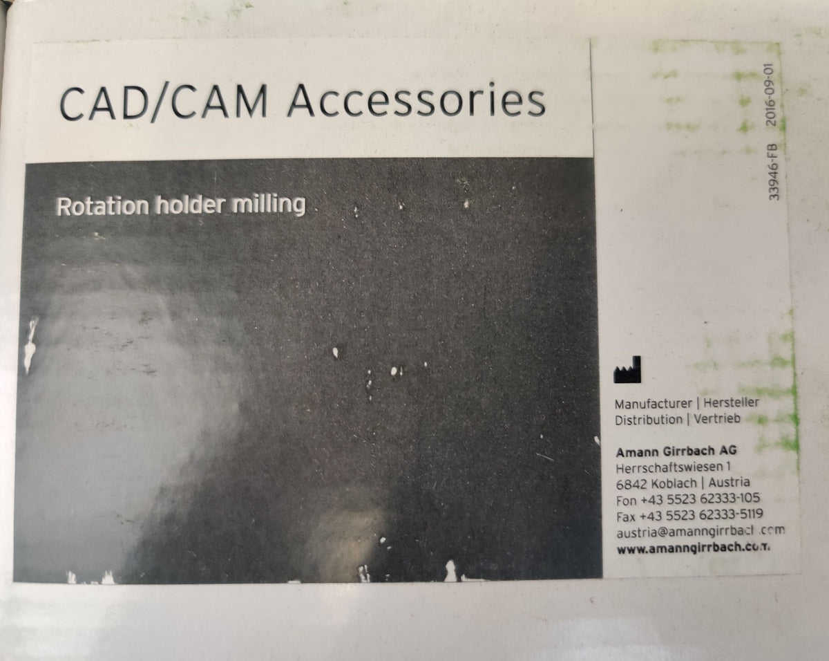 Amann Girrbach 179614 Blank Rotation Holder for Ceramill Mikro IC CAD/CAM - 