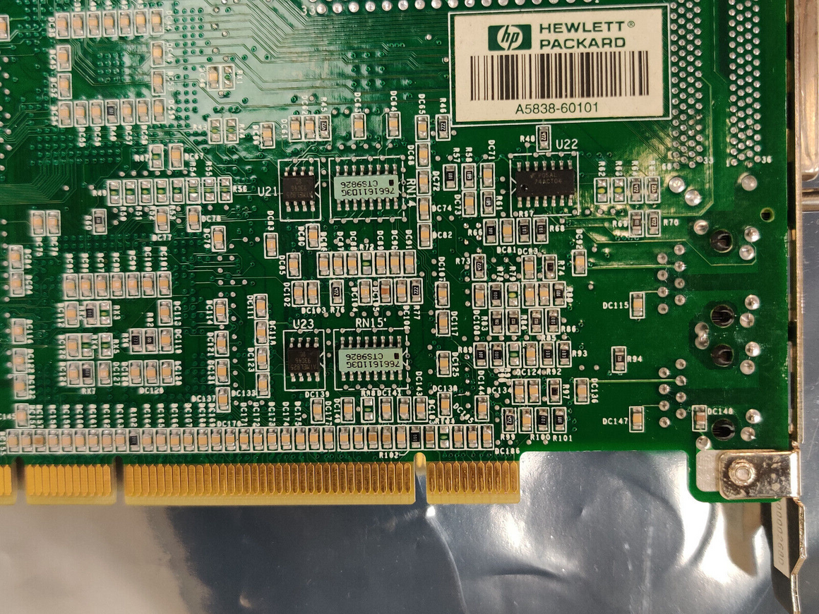 HP A5838-60101 A5838A PCI 2-Port LAN Adapter for HP 9000 rp3410, rp3440 Servers