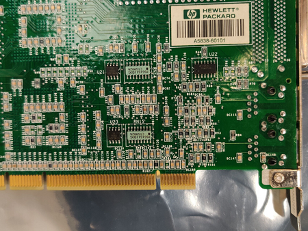 HP A5838-60101 A5838A PCI 2-Port LAN Adapter for HP 9000 rp3410, rp3440 Servers
