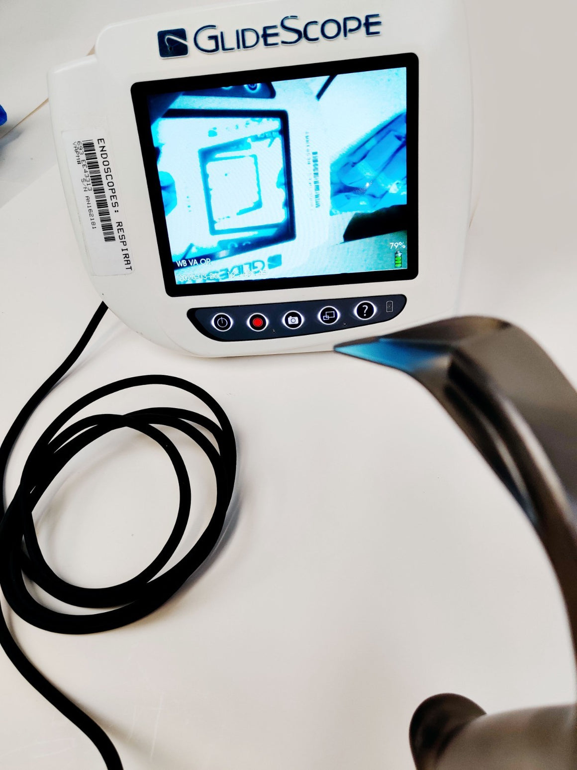 Verathon GlideScope Titanium LoPro T4 Reusable Blade AVL Monitor 0574-0127