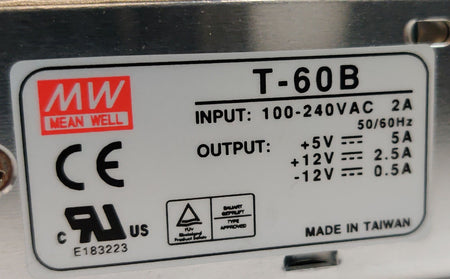 Mean Well T-60B Power Supply for Bio Rad SmartSpec with Board Connector