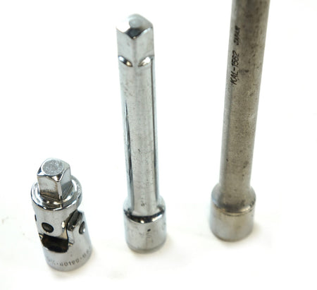 3PC Set 1/2" Dr Socket Extension: SK 40190, KAL 1562 10"L, Easco 731206 6" L