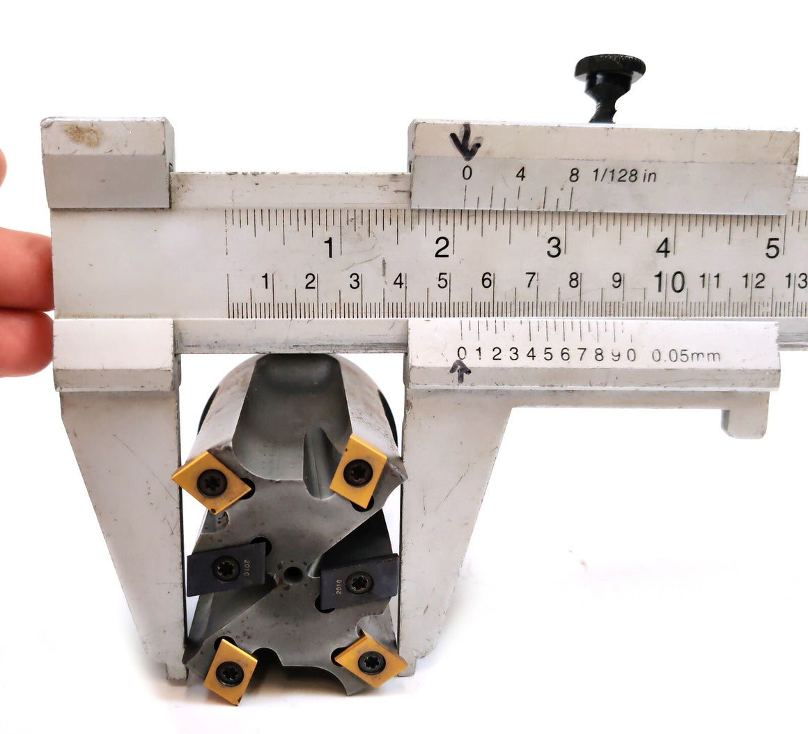 Ingersoll IMC PRQ27 Face Mill 2-5/8  w Tangential Inserts 4  OAL 1.5  Shank