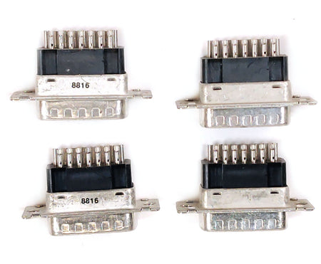 QTY: 4 AMP DB15 1-842921-9 D Sub Plug Male 15-Pin Connector