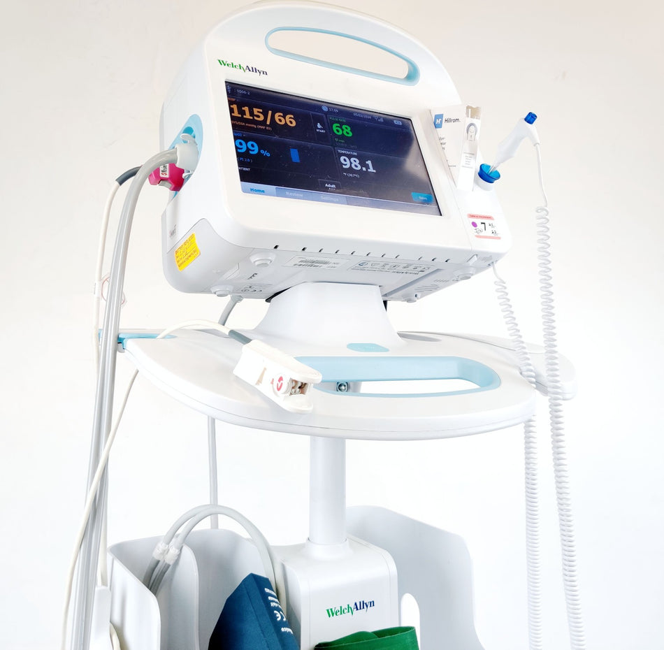 Welch Allyn Connex Vital Signs Monitor 6000 WIFI EMR 65MTXX, SpO2 Masimo, Extras