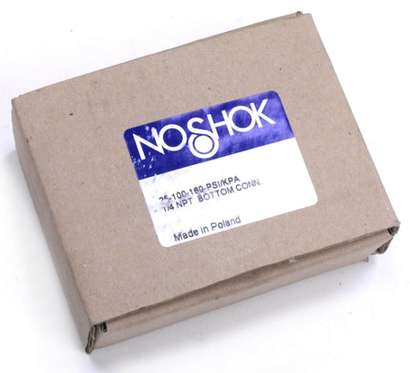 Noshok Air Pressure Gage 1/4" NPT 0-160 PSI, 2.5" Dial 25-100-160-PSI/KPA