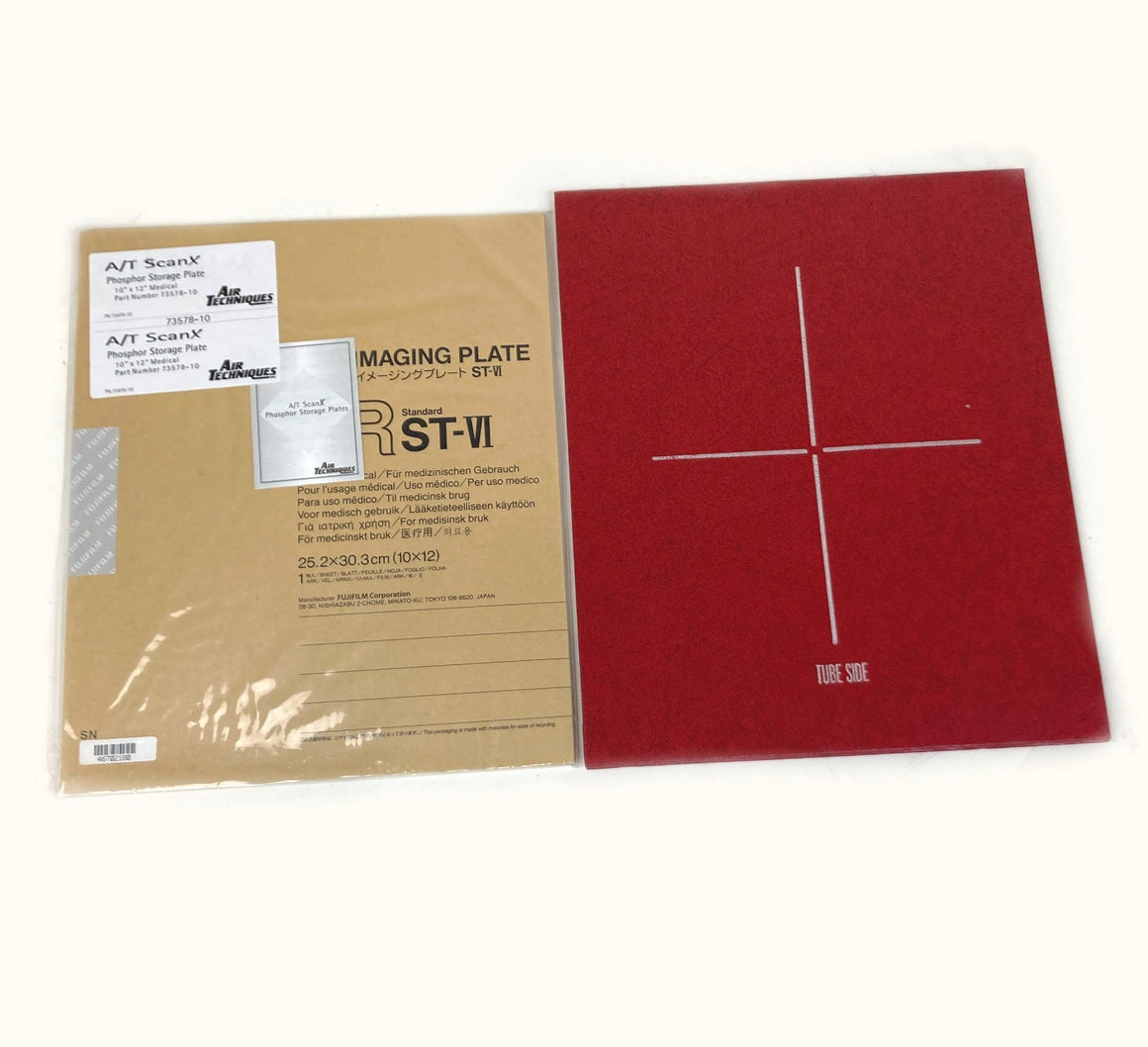 Air Techniques 10 x 12” Phosphor Plate 73578-10 w Plated Protector