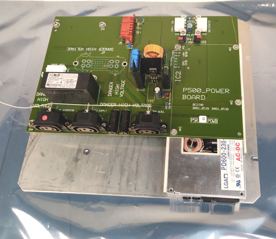 PerkinElmer Optima P500 Power Board B0010539 with Power Supply. Working
