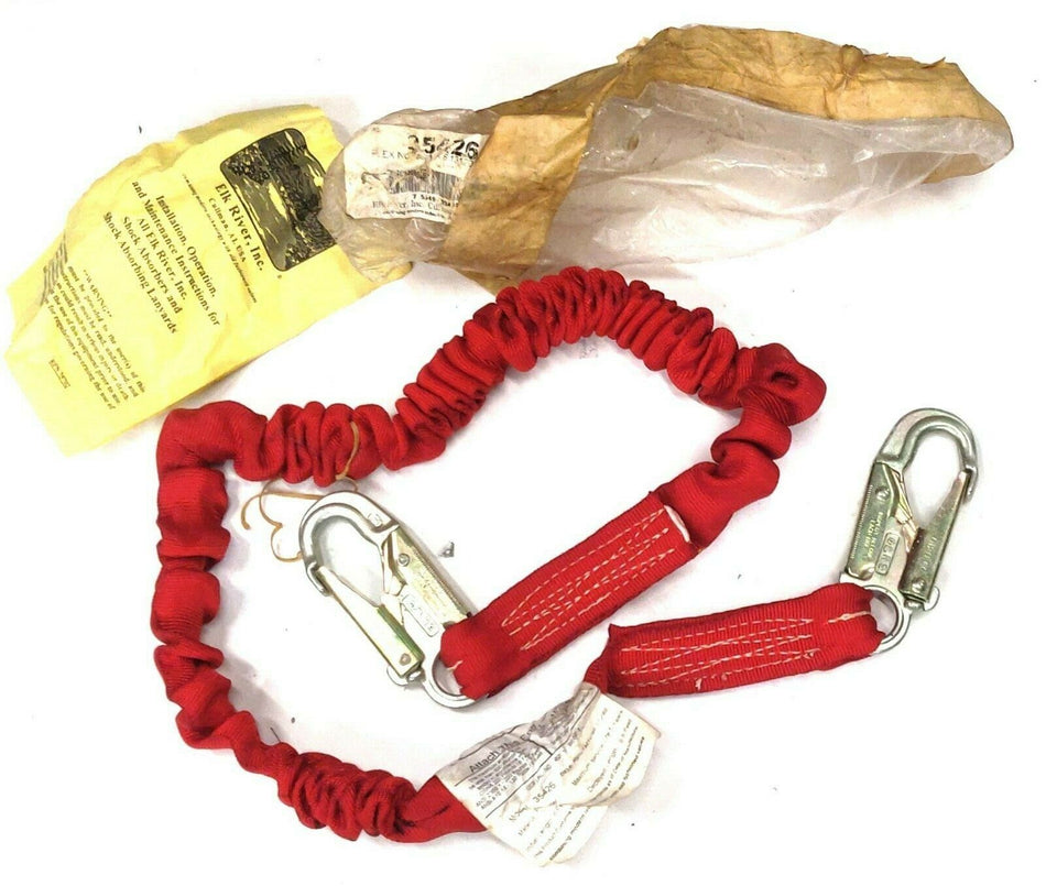 Elk River Flex-NoPac 35426 c Energy Absorber Y Lanyard 1-1/2” x 6’ w/ Snaphooks