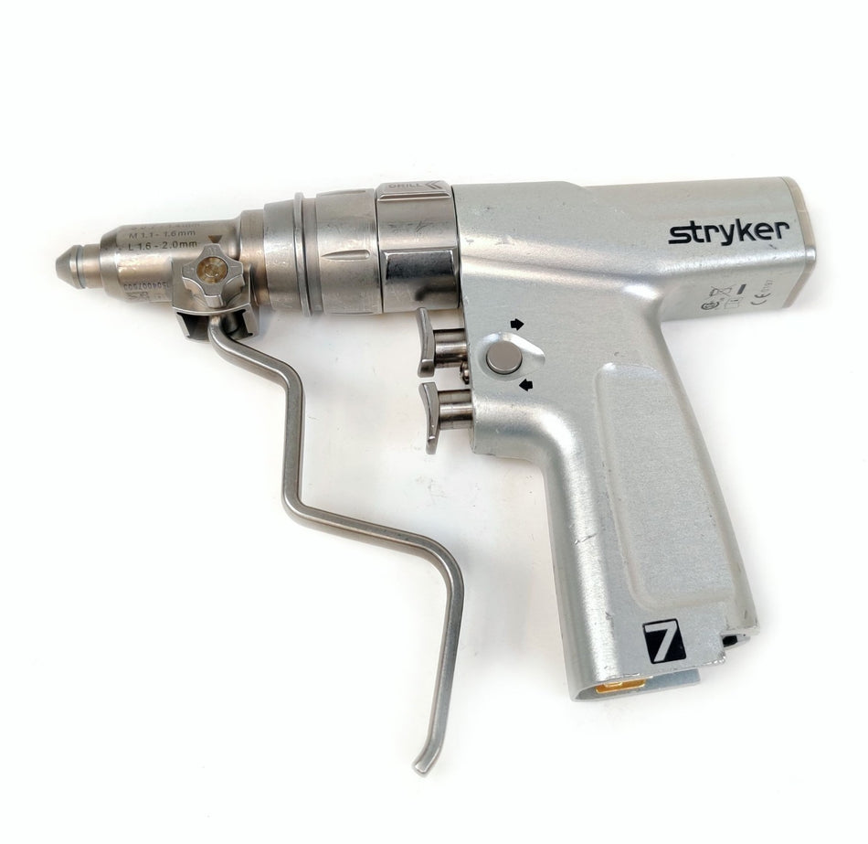 Stryker System 7 Dual Trigger Rotary Handpiece 7205 w 7203 Wire Collet 0.7-2.0mm
