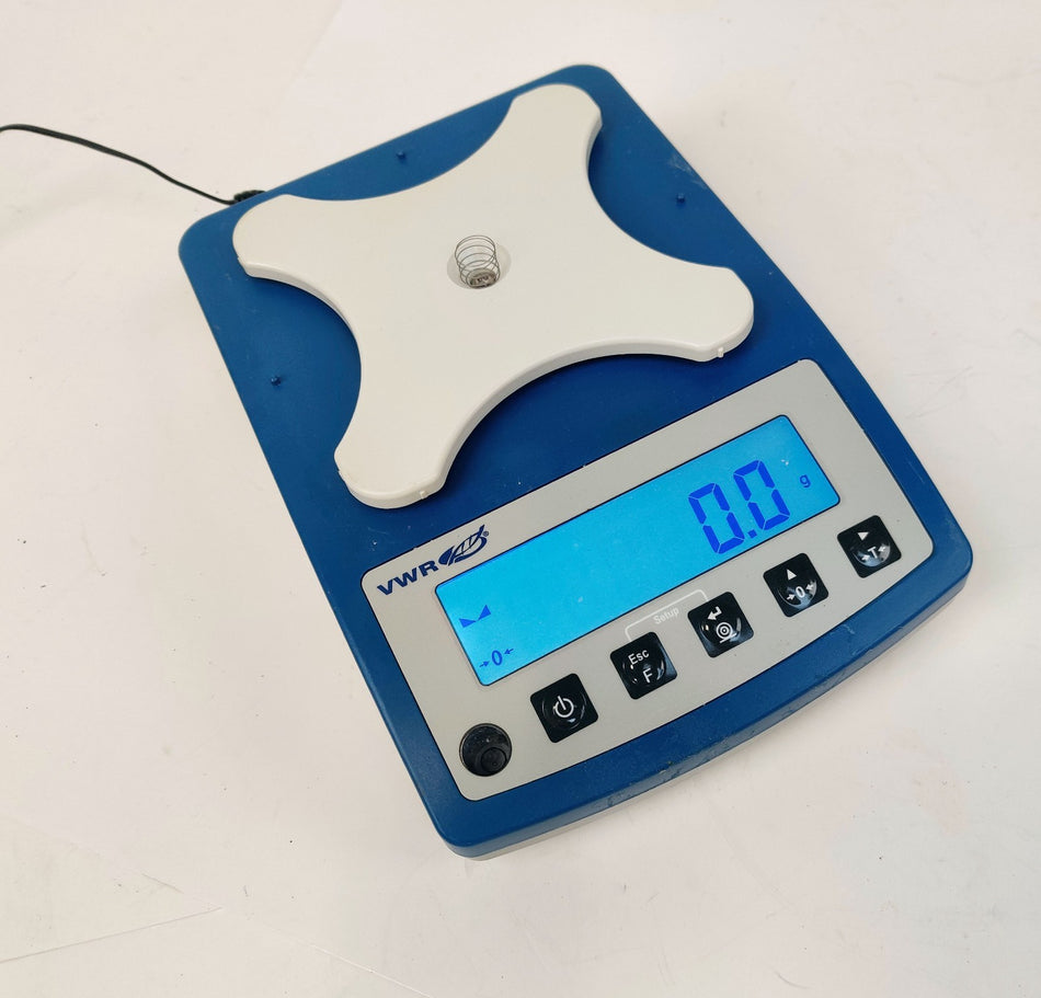 VWR P2-Series Portable Electronic Lab Balance 3100g 0.1g 128x128mm VWR-3101P2