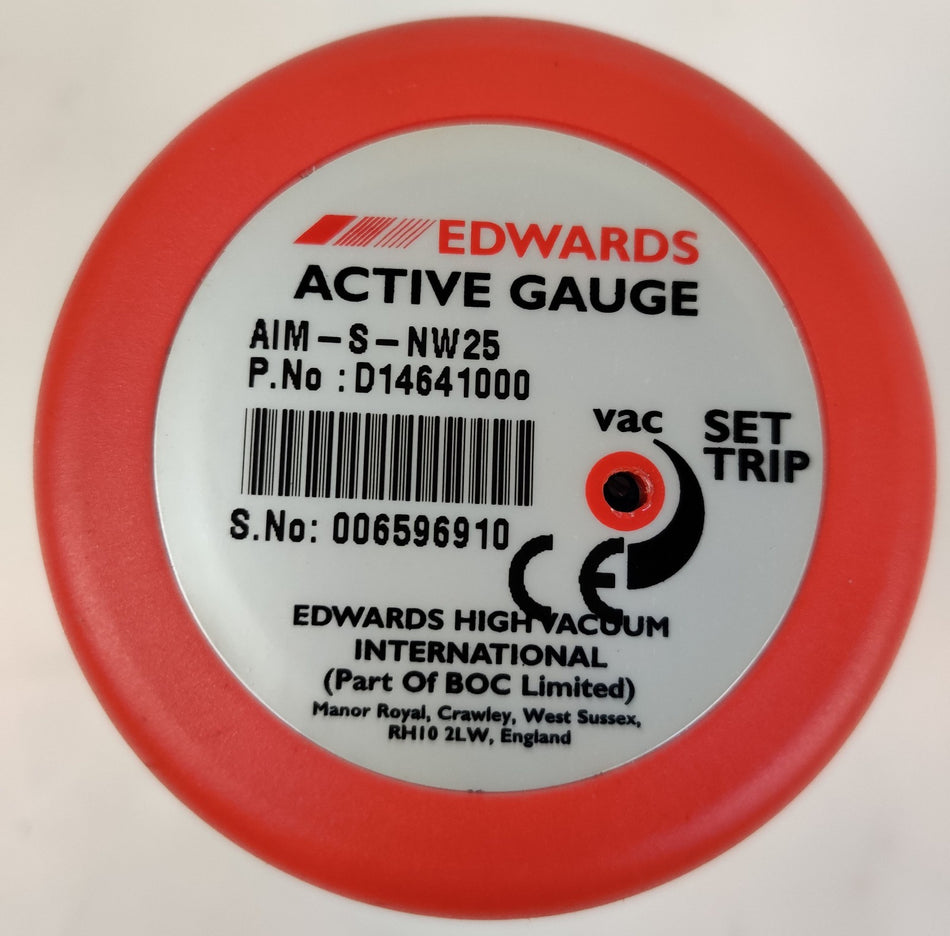 Edwards D14641000 AIM-S-NW25 Active Inverted Magnetron Gauge w Cable