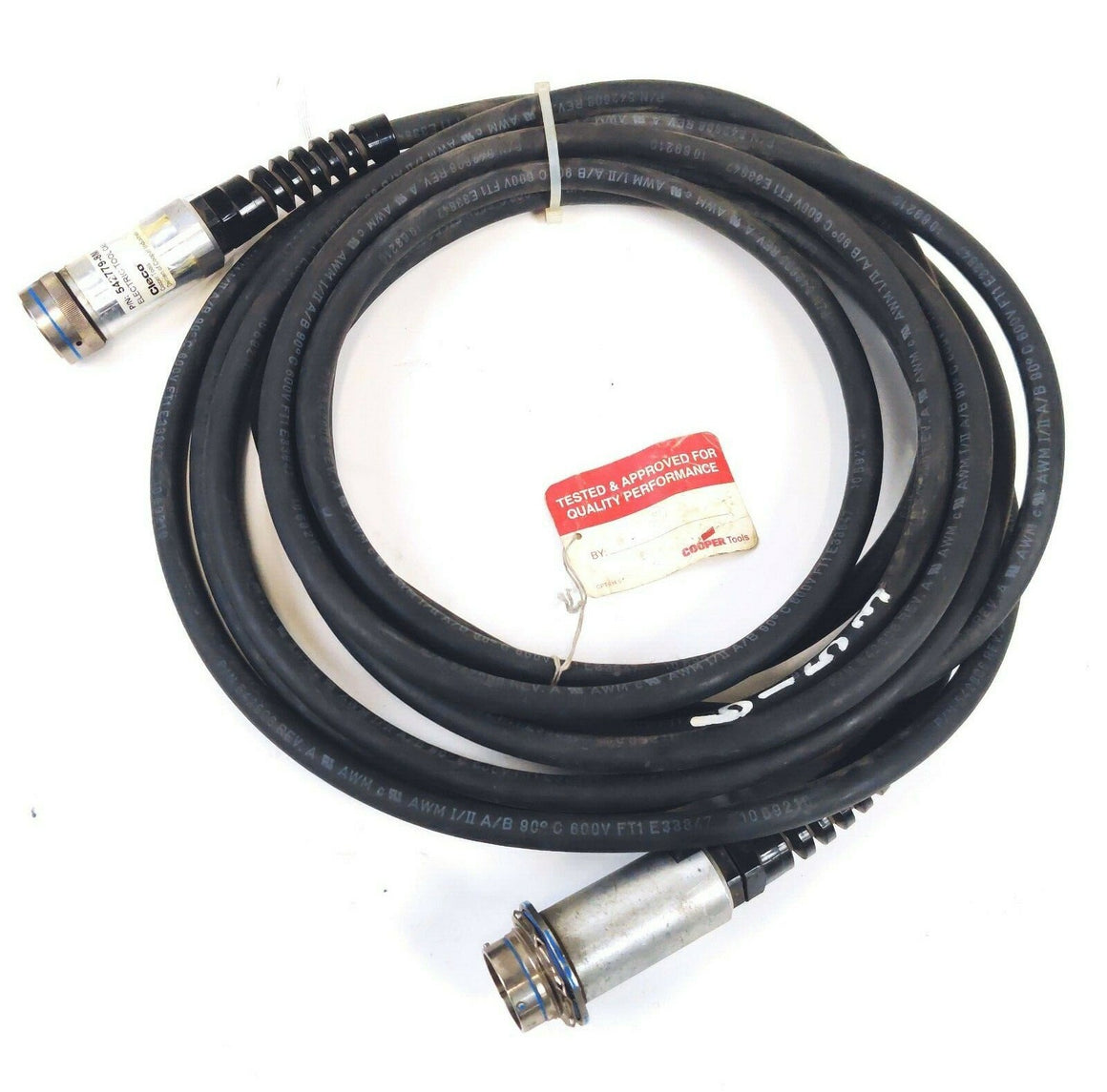 Cleco Cooper Tool 542779-8M Electric Tool ASM Extension Cable w Matrix connector