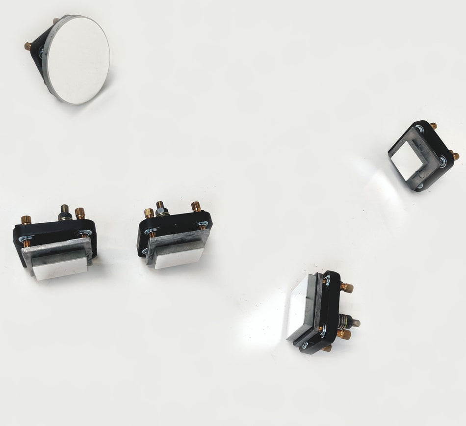 Agilent Varian Cary 100 300 Square Reflectance Mirror Condenser w Holder 5pcs