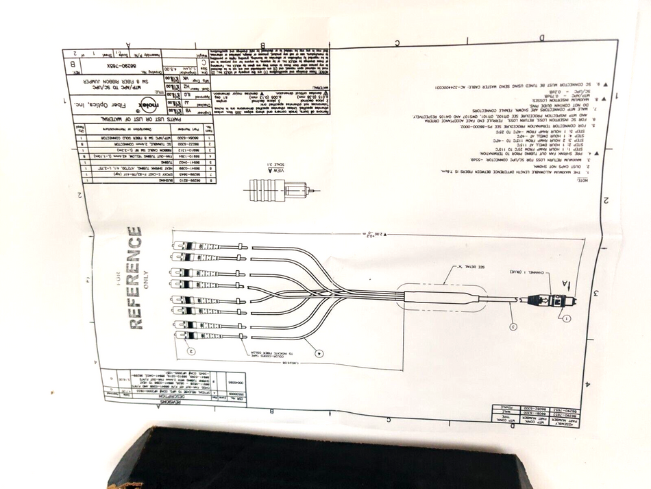 Molex Molex 2M 86295-2951 Fiber Optic Singlemode Fanout Cable MXBRF-PFM-FAA-M002