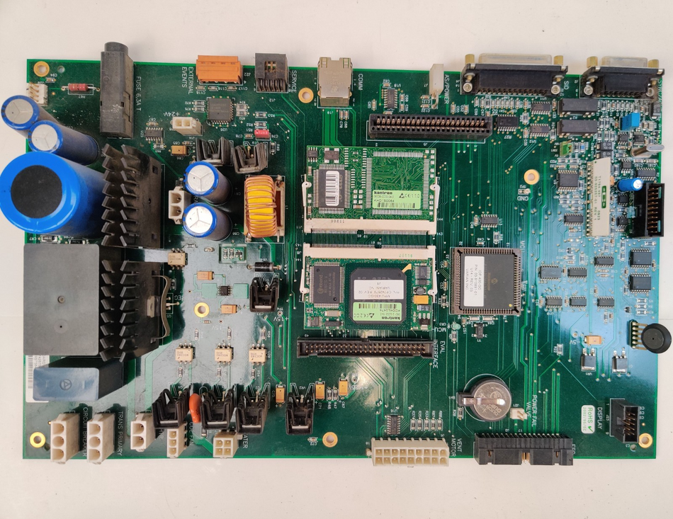 Varian 430-GC Gas Chromatograph Main Board CP742678 w/ CP742679 MPU PCB Tested