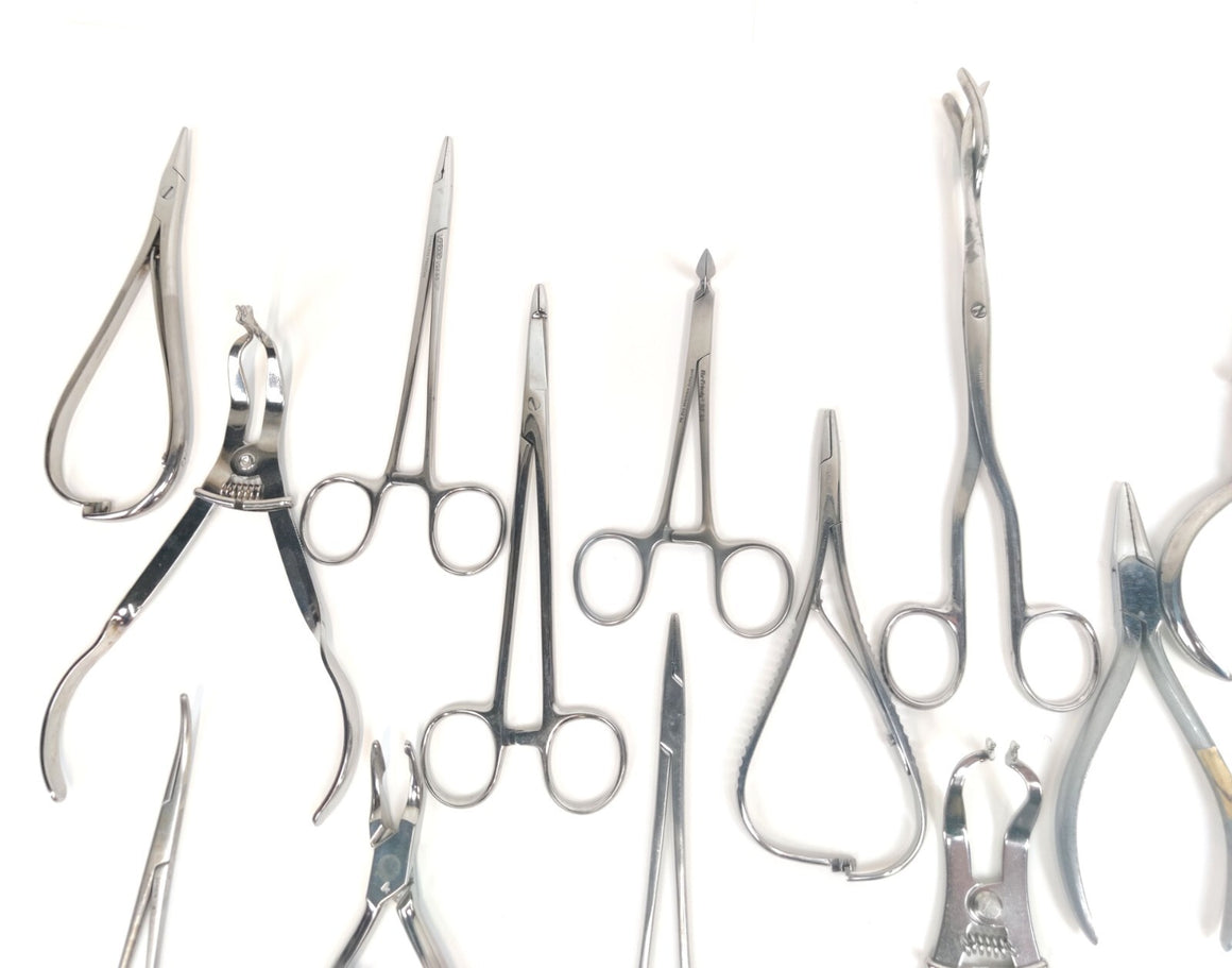 Lot x 25 Dental Scissors Set Forceps SS, Miltex, Misdom-F, Hu-Friedy, Dixon - 