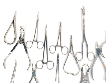 Lot x 25 Dental Scissors Set Forceps SS, Miltex, Misdom-F, Hu-Friedy, Dixon - 