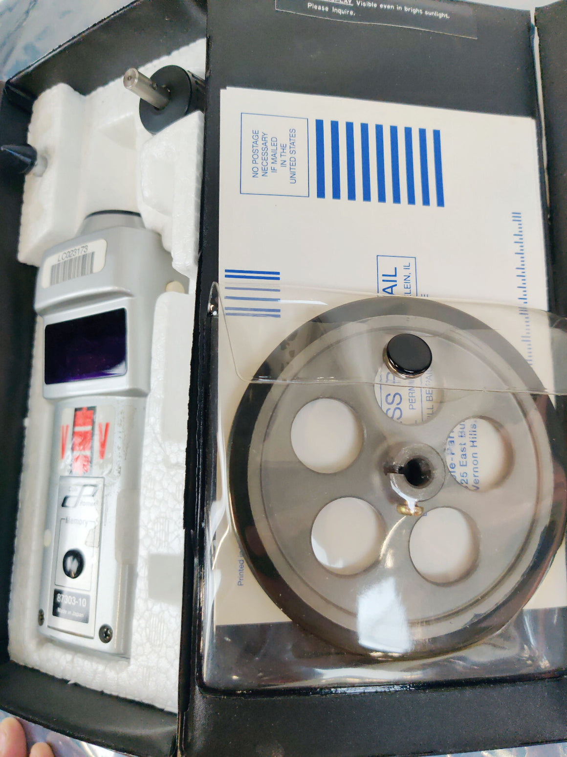 Cole Parmer 87303-10 Optical Tach Tachometer Kit Excellent Condition