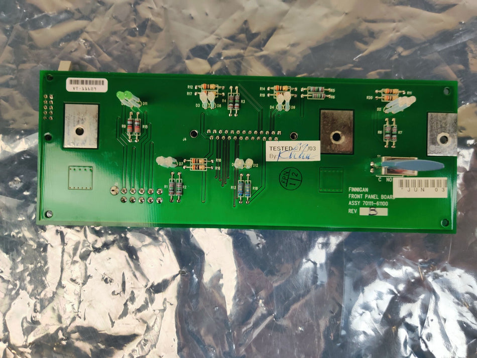 Thermo Thermo TSQ Quantum Vantage MS Front Panel PCB 70111-61100 Tested