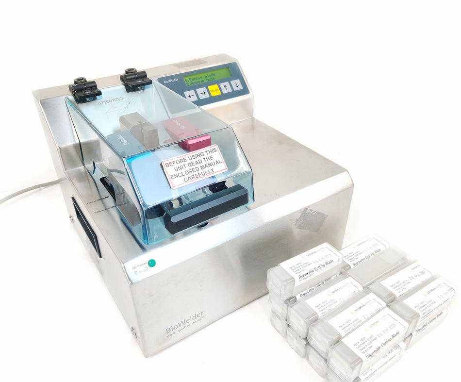 Sartorius Biowelder Sterile Tube Welder w/ 5 Tube Holders and 17 Boxes of Blades