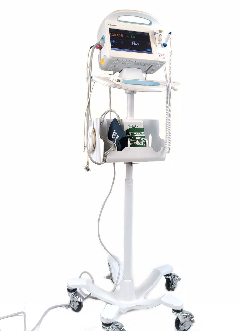 Welch Allyn Connex Vital Signs Monitor 6000 WIFI EMR 65MTXX SpO2 Masimo & Extras